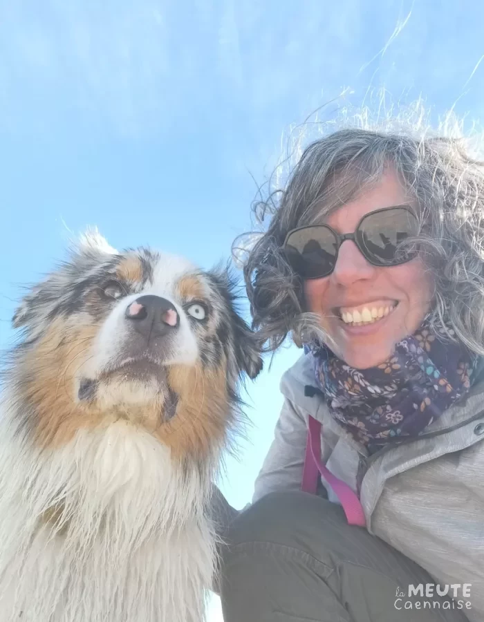 Chrystel et son chien