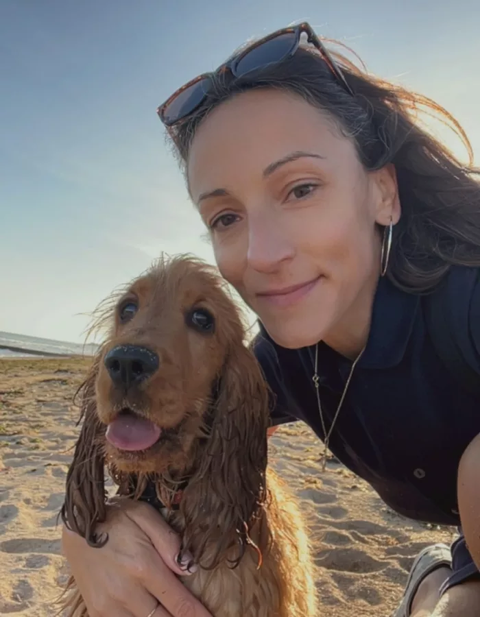 Johane et son chien