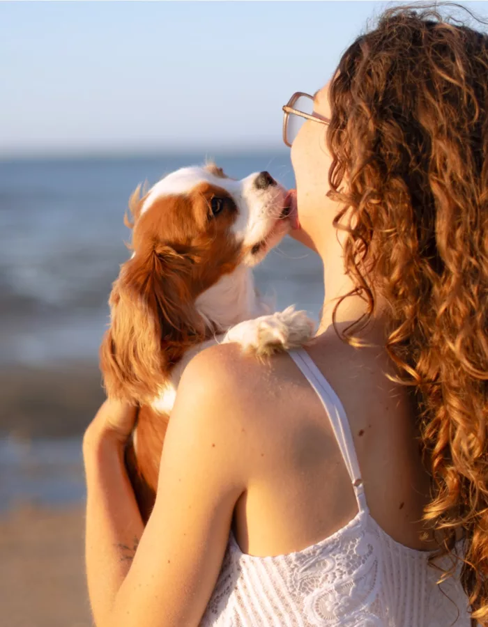 Maëlys et son chien