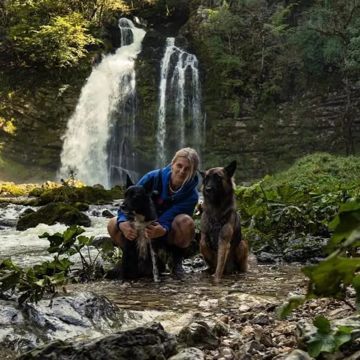 Danaé et son chien